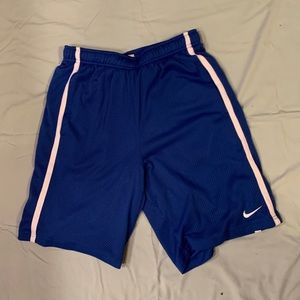 Blue nike shorts
